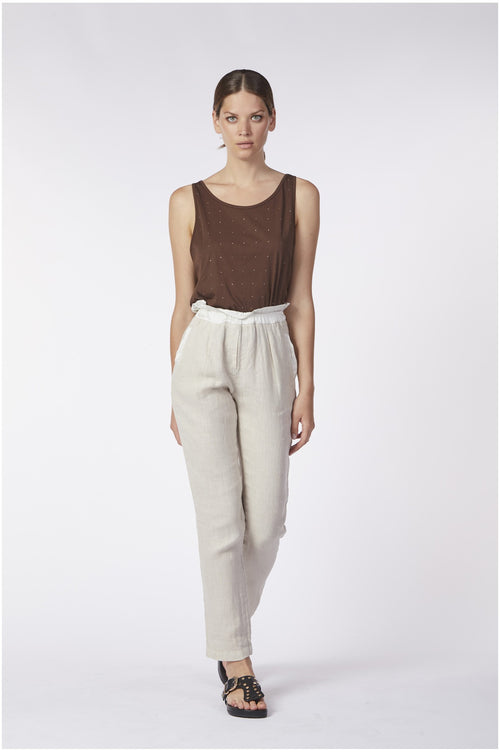 PANTALONE BIMATERIALE VITA ELASTICATA