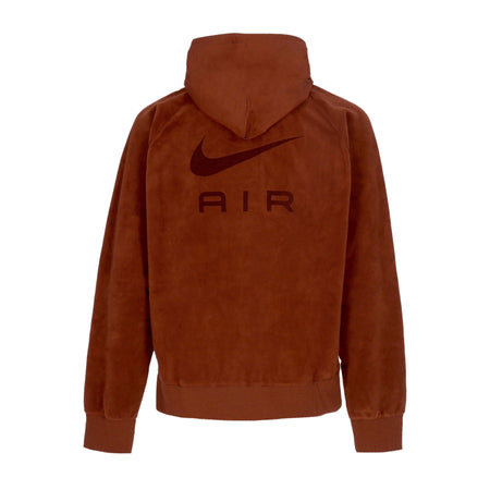 Nike Felpa Cappuccio Uomo Sportswear Air Tf Winterized Hoodie Oxen Brown/black da uomo