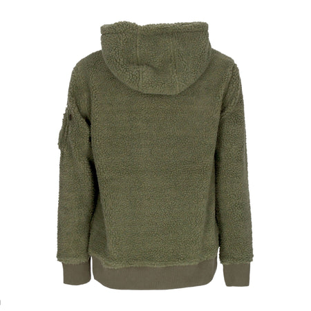 ALPHA INDUSTRIES Felpa Cappuccio Uomo Teddy Hoodie Sage Green da uomo