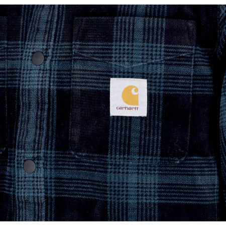 CARHARTT WIP Camicia Imbottita Uomo Ginnis Shirt Jack Ginnis Check/deep Teal da uomo