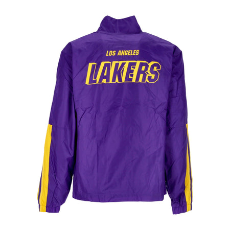 NIKE NBA Giacca a Vento Uomo Nba Courtside Jacket Loslak Field Purple/amarillo/amarillo da uomo