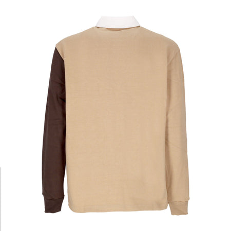 HUF Polo Manica Lunga Uomo Mixed Up L/s Knit Polo Khaki da uomo