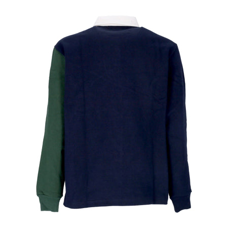 HUF Polo Manica Lunga Uomo Mixed Up L/s Knit Polo Navy da uomo