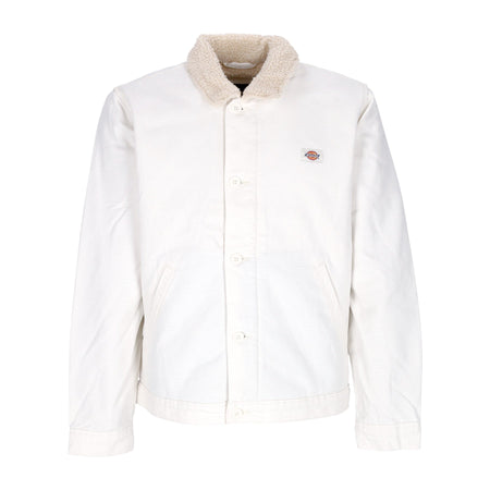 DICKIES Giacca Workwear Uomo Duck Canvas Deck Jacket Stone Washed Cloud da uomo