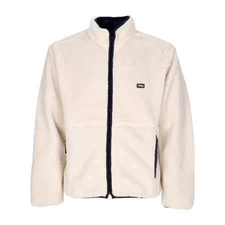 OBEY Orsetto Uomo Trophy Sherpa Jacket Reversible Natural da uomo