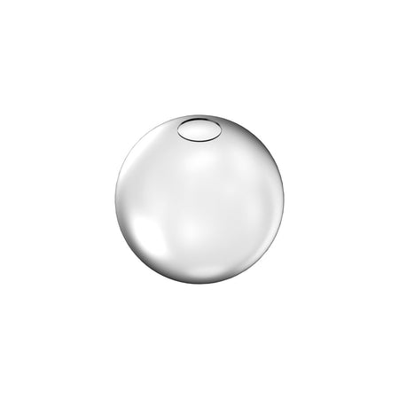 Rosone Contemporaneo Rubber Metallo Bianco Grande