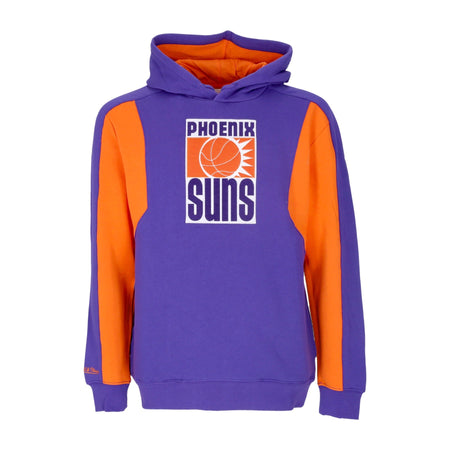 MITCHELL & NESS Felpa Cappuccio Uomo Nba Color Blocked Fleece 2.0 Hardwood Classics Phosun Original Team Colors da uomo