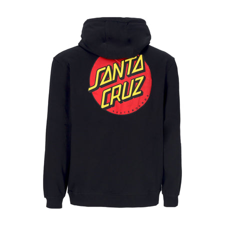 SANTA CRUZ Felpa Cappuccio Uomo Classic Dot Chest Hood Black da uomo