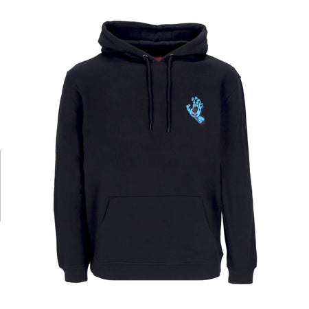 SANTA CRUZ Felpa Cappuccio Uomo Screaming Hand Chest Hood Black da uomo