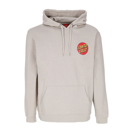 SANTA CRUZ Felpa Cappuccio Uomo Classic Dot Chest Hood Nickel da uomo