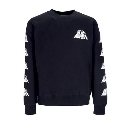 HUF Felpa Girocollo Uomo Huf City Crewneck Black da uomo