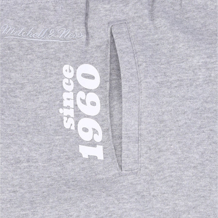 MITCHELL & NESS Pantalone Tuta Felpato Uomo Nfl Team Origins Fleece Pant Bufbil Grey Heather da uomo