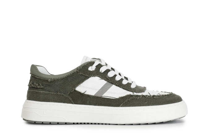 SNEAKERS UOMO IN TESSUTO CON SUOLA A CASSETTA
