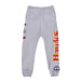 MITCHELL & NESS Pantalone Tuta Felpato Uomo Nba Team Origins Fleece Pant Hardwood Classics Atlhaw Grey Heather da uomo
