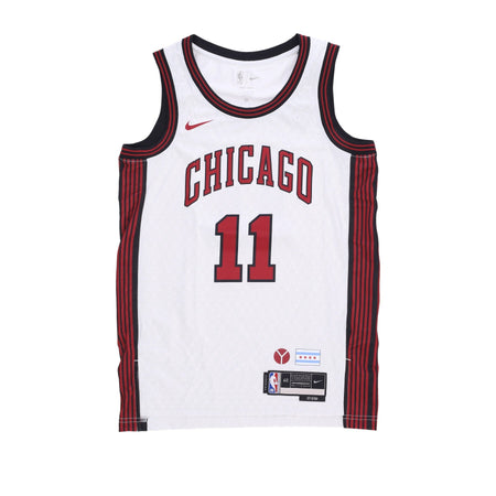 NIKE NBA Canotta Basket Uomo Nba City Edition 22 Dri-fit Swingman Jersey No 11 Demar Derozan Chibul White da uomo