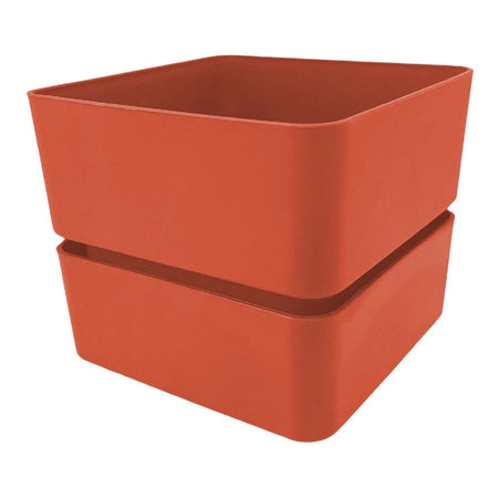 Vaso quadrato "Veleta" in Plastica da esterno e giardino per piante e fiori