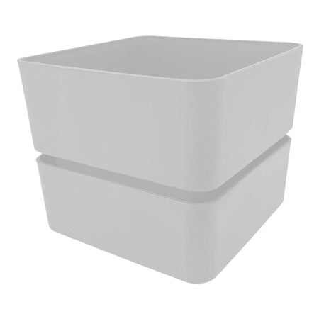 Vaso quadrato "Veleta" in Plastica da esterno e giardino per piante e fiori