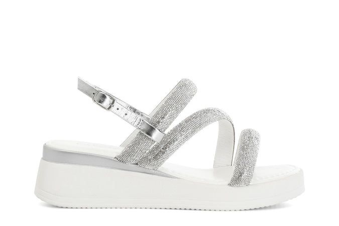 SANDALO ASIMMETRCO CON STRASS