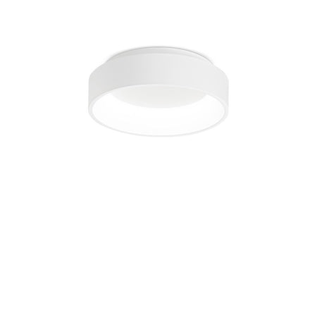 Plafoniera Moderna Ziggy Metallo Bianco Led 22W 3000K Luce Calda