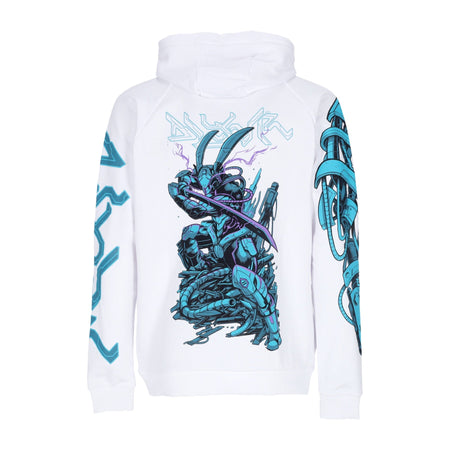 DOLLY NOIRE Felpa Leggera Cappuccio Uomo Ninja Rabbit Hoodie White da uomo