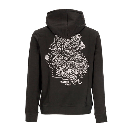 ELEMENT Felpa Leggera Cappuccio Uomo Passenger Hoodie X Timber Off Black da uomo