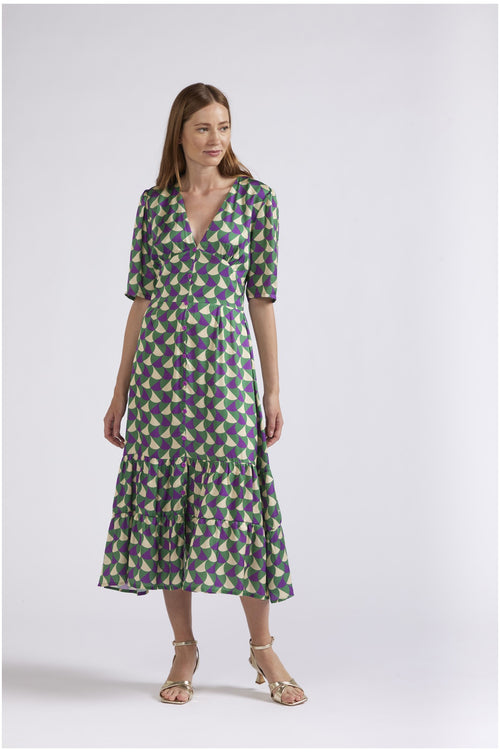 ABITO LUNGO TIPO CHEMISIER STAMPATO