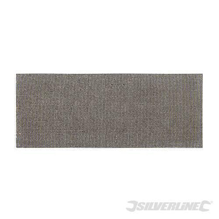 Fogli a rete abrasivi fissaggio a strappo 115 x 230 mm per platorelli riutilizzabili silverline Silverline