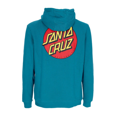 SANTA CRUZ Felpa Cappuccio Uomo Classic Dot Chest Hoodie Verdigris da uomo