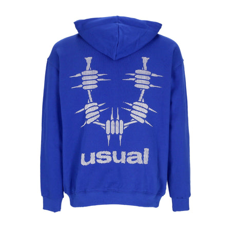 USUAL Felpa Leggera Cappuccio Uomo Og 3d Hoodie Blue da uomo