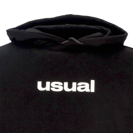USUAL Felpa Leggera Cappuccio Uomo Worldwide Locals Hoodie Black da uomo