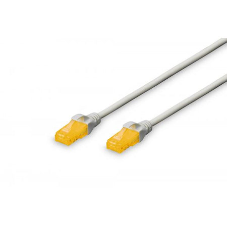 Cavo di rete UTP dritto non schermato CaT. 6A con Plug - Guaina LSZH - Lunghezza 3Mt. - Grigio