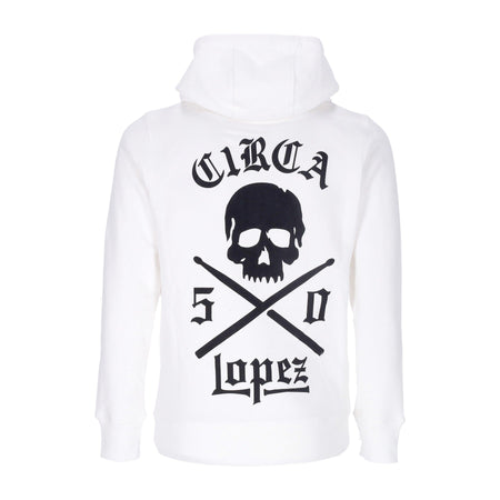 C1RCA Felpa Cappuccio Zip Uomo Lopez 50 Zip Hood White/black da uomo