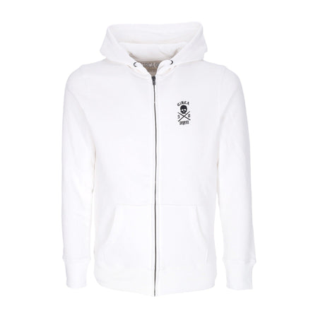 C1RCA Felpa Cappuccio Zip Uomo Lopez 50 Zip Hood White/black da uomo