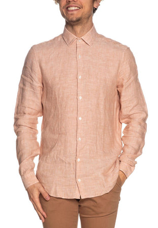 calvin klein Camicie LINEN SOLID SLIM SHIRT da uomo