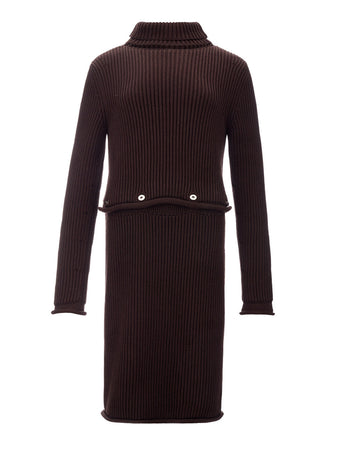 Bottega Veneta Abito a Costine Chunky Cotton da donna
