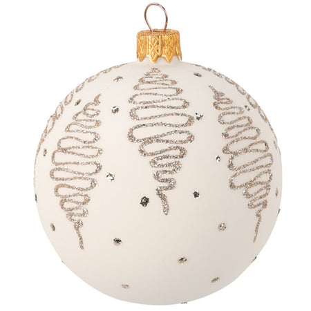 Palline per albero di Natale decorato, in Vetro, Glitterate, da Ø 80 mm, 12 pezzi