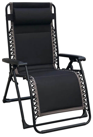 Sedia a sdraio "Zero Gravity XXL" poltrona imbottita reclinabile in acciaio da esterno
