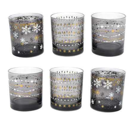 Set da 6 bicchieri in vetro "Royal Stars" da 300 cL Ø 8.3 x h 9 cm