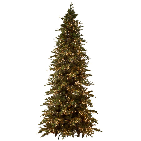 Albero di Natale "Pino Luxury New" con LED integrati, in PE Effetto Real Touch