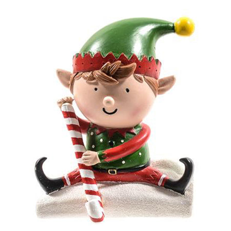 Supporti per calza di Natale, in resina resistente, set da 2 pezzi da 10 x 7 x 13.5 cm