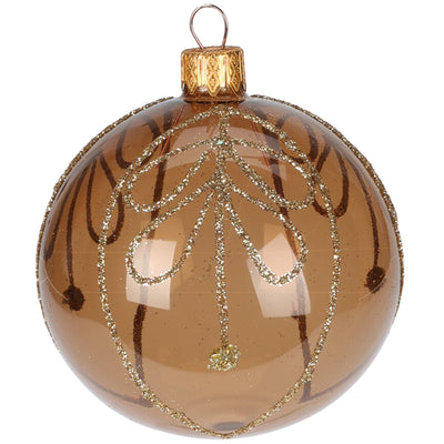 Palline per albero di Natale decorato, a forma di Foglia, in Vetro, da Ø 100 mm, 6 pezzi