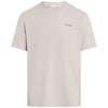 Calvin Klein t-shirt beige colomba micro logo K10K109894PBQ T-shirt Calvin Klein