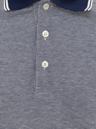 CANALI Polo Canali manica corta blu da uomo