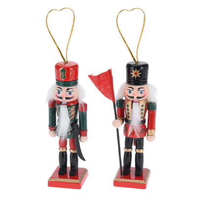 Pendenti per Albero di Natale schiaccianoci decorazioni natalizie set da 2