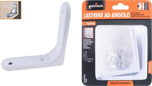 2pz-Lastrina-Ad-Angolo-75x75mm-Bianca-Sostegno-Staffa-Angolare-Viti-Mobile-94781