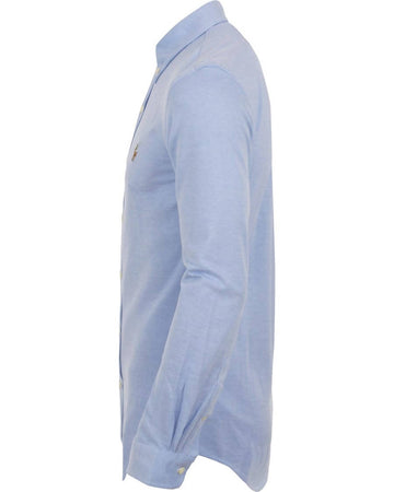 Camicia Uomo Polo Ralph Lauren Camicia Casual Slim Fit Aderente In Oxford In Cotone Collo Button Down Logo Pony Ralph Lauren Ricamato