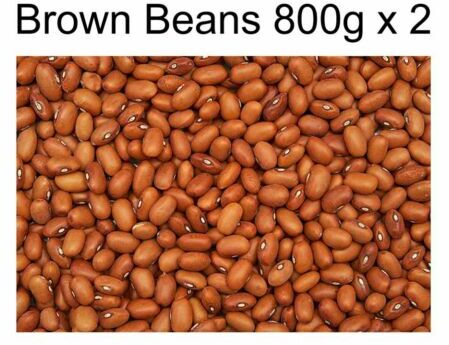 2x Brown Beans Fagioli Marroni 800 G X 2 Confezioni Fagioli Marroni Dolci Cibo Etnico Afro Latino Africa