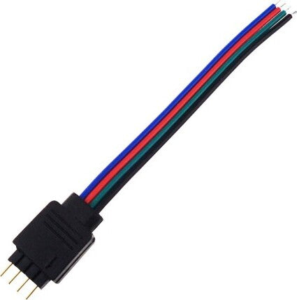 2x-Connettore-Maschio-Maschio-Per-Rgb-A-4-Pin-Per-Controller-Led-Strisce-Strip