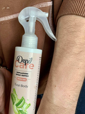 2x Depil Care - Lo Spray Depilatorio Uomo Donna Con Urea, Aloe Vera E Pantenolo Delicato E Senza Dolore 200ml Salute e cura della persona/Rasatura epilazione e rimozione peli/Trattamenti post rasatura o depilazione/Lozioni e fluidi Beauty Fashion Store - Palermo, Commerciovirtuoso.it