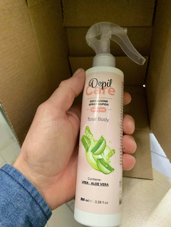 2x Depil Care - Lo Spray Depilatorio Uomo Donna Con Urea, Aloe Vera E Pantenolo Delicato E Senza Dolore 200ml Salute e cura della persona/Rasatura epilazione e rimozione peli/Trattamenti post rasatura o depilazione/Lozioni e fluidi Beauty Fashion Store - Palermo, Commerciovirtuoso.it